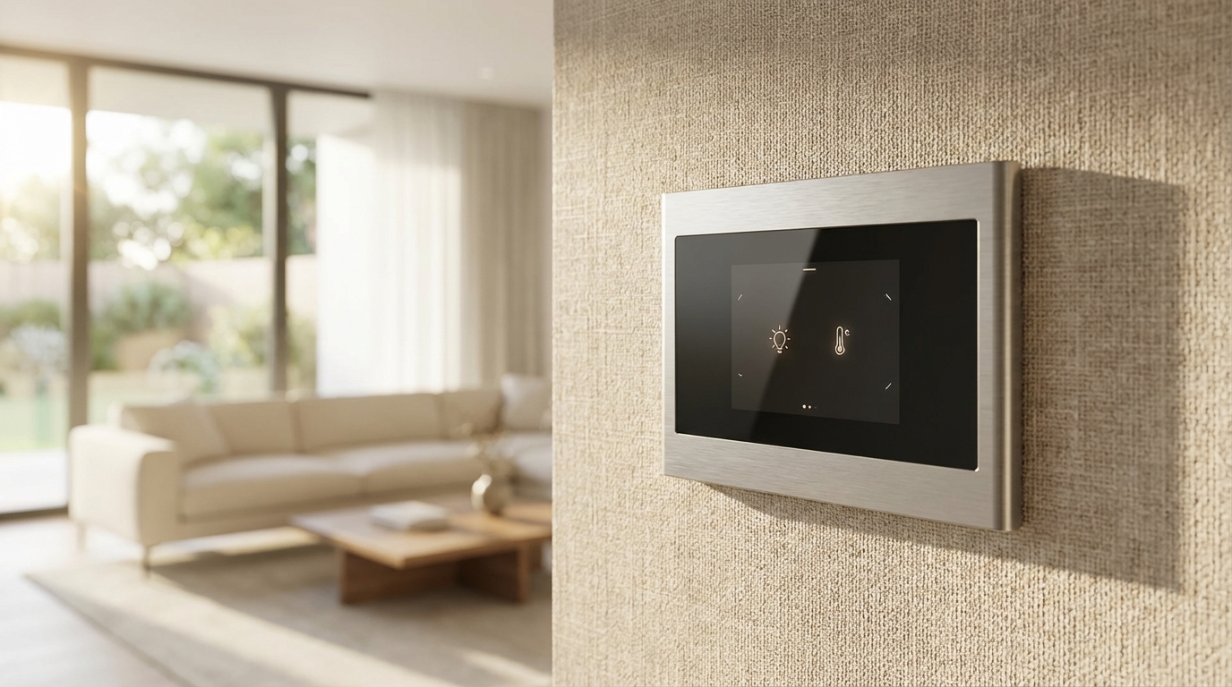 Modern living room featuring smart