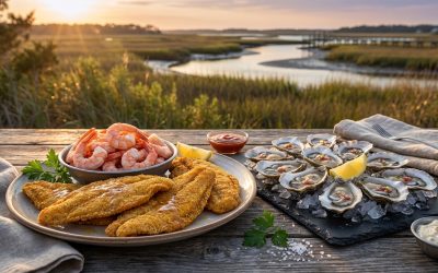 The Sunset Beach Seafood Trifecta: Where to Find the Best Oysters, Shrimp, and Flounder